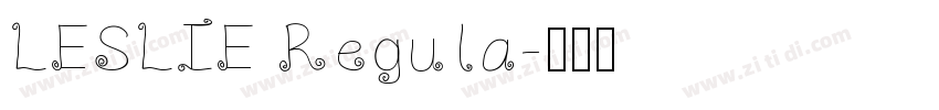 LESLIE Regula字体转换